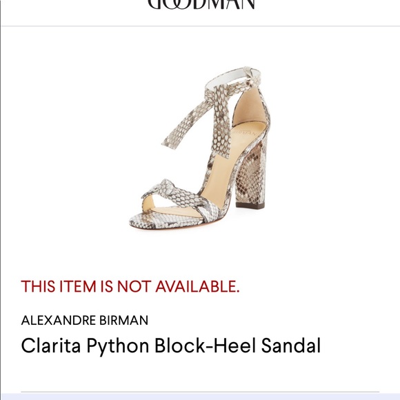Alexandre Birman Python Clarita Sandals 38 - Picture 3 of 12